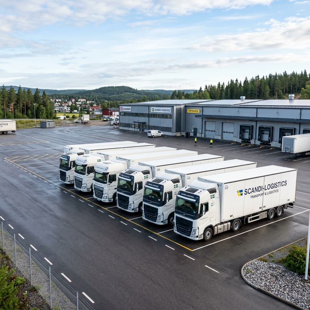 Dedicated NordikTransit freight truck fleet